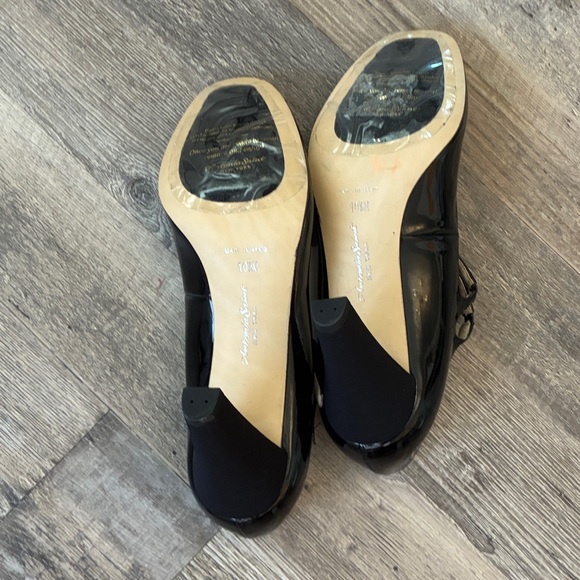 Antonia Saint Double Strap Black Patent Leather Opal Mary Jane Heels Never Worn - Picture 4 of 5